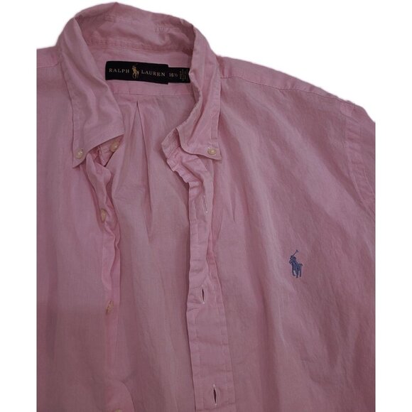 Ralph Lauren Baby Pink and Blue Button-Up Shirt - Picture 4 of 7